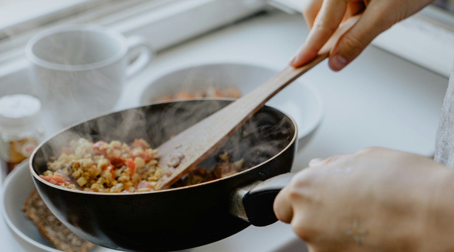 Warm home cooked dinner plated beautifully